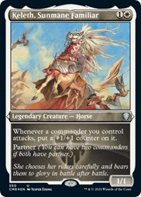 Keleth, Sunmane Familiar (Foil Etched) [Commander Legends] | Exor Games Bridgewater