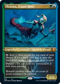 Thrasios, Triton Hero (Foil Etched) [Commander Legends] | Exor Games Bridgewater