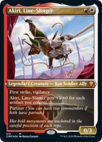 Akiri, Line-Slinger (Foil Etched) [Commander Legends] | Exor Games Bridgewater