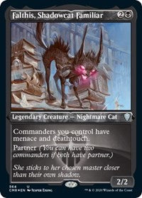 Falthis, Shadowcat Familiar (Foil Etched) [Commander Legends] | Exor Games Bridgewater