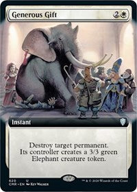 Generous Gift (Extended Art) [Commander Legends] | Exor Games Bridgewater