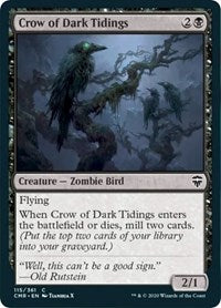 Crow of Dark Tidings [Commander Legends] | Exor Games Bridgewater