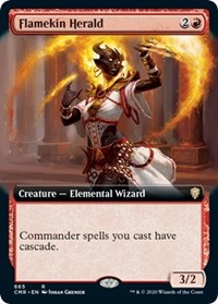 Flamekin Herald (Extended Art) [Commander Legends] | Exor Games Bridgewater