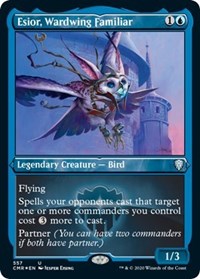 Esior Wardwing Familiar (Foil Etched) [Commander Legends] | Exor Games Bridgewater