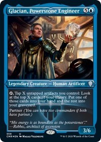 Glacian, Powerstone Engineer (Foil Etched) [Commander Legends] | Exor Games Bridgewater