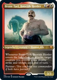 Bruse Tarl, Boorish Herder (Foil Etched) [Commander Legends] | Exor Games Bridgewater