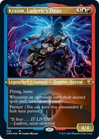 Kraum, Ludevic's Opus (Foil Etched) [Commander Legends] | Exor Games Bridgewater