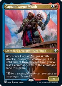 Captain Vargus Wrath (Foil Etched) [Commander Legends] | Exor Games Bridgewater