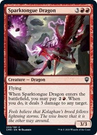 Sparktongue Dragon [Commander Legends] | Exor Games Bridgewater