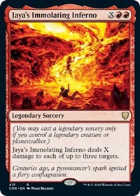 Jaya's Immolating Inferno [Commander Legends] | Exor Games Bridgewater