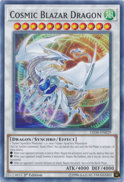 Cosmic Blazar Dragon [LED6-EN029] Common | Exor Games Bridgewater