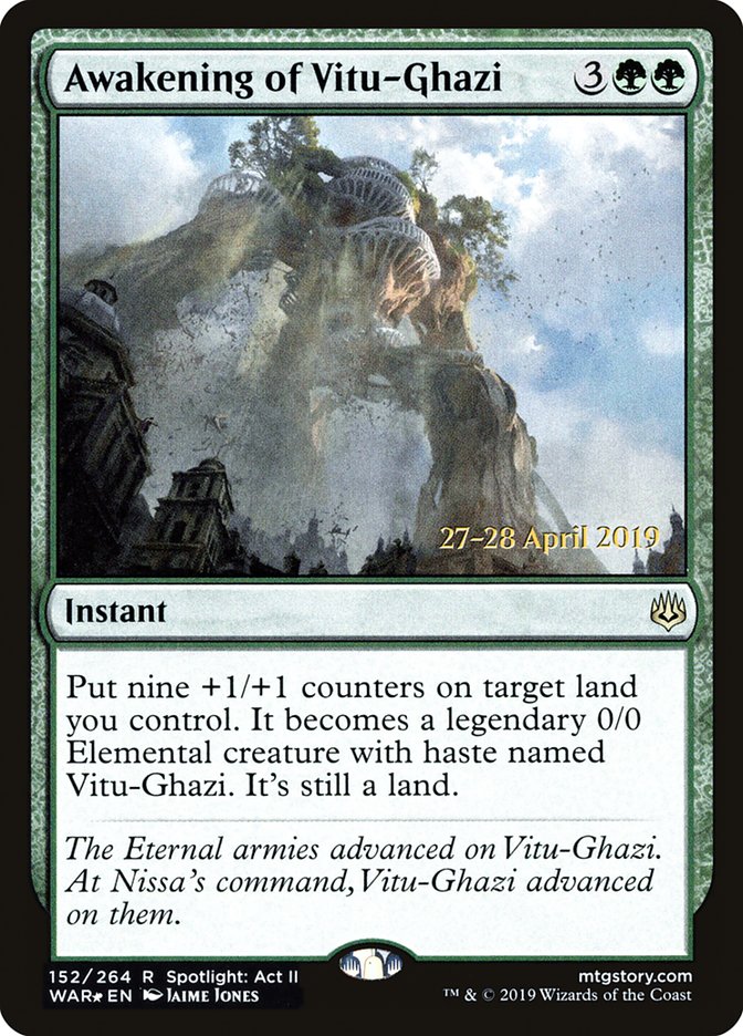 Awakening of Vitu-Ghazi  [War of the Spark Prerelease Promos] | Exor Games Bridgewater