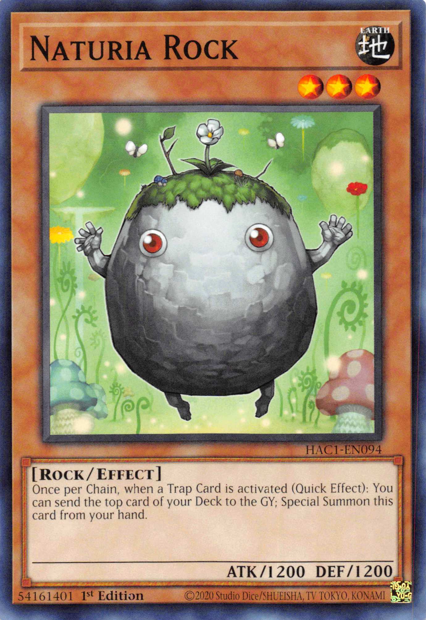 Naturia Rock [HAC1-EN094] Common | Exor Games Bridgewater