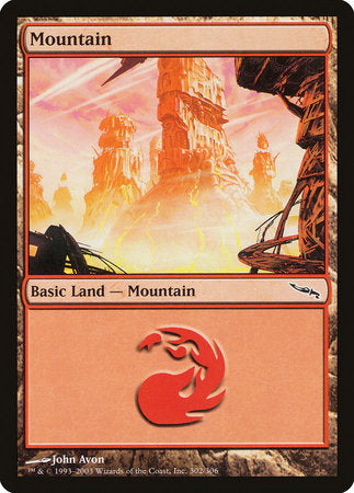 Mountain (302) [Mirrodin] | Exor Games Bridgewater