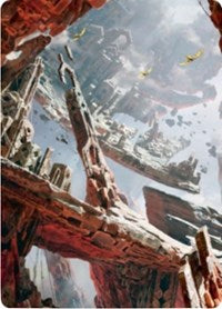 Mountain 3 Art Card [Zendikar Rising Art Series] | Exor Games Bridgewater