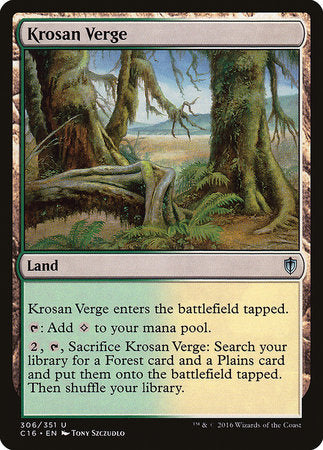 Krosan Verge [Commander 2016] | Exor Games Bridgewater