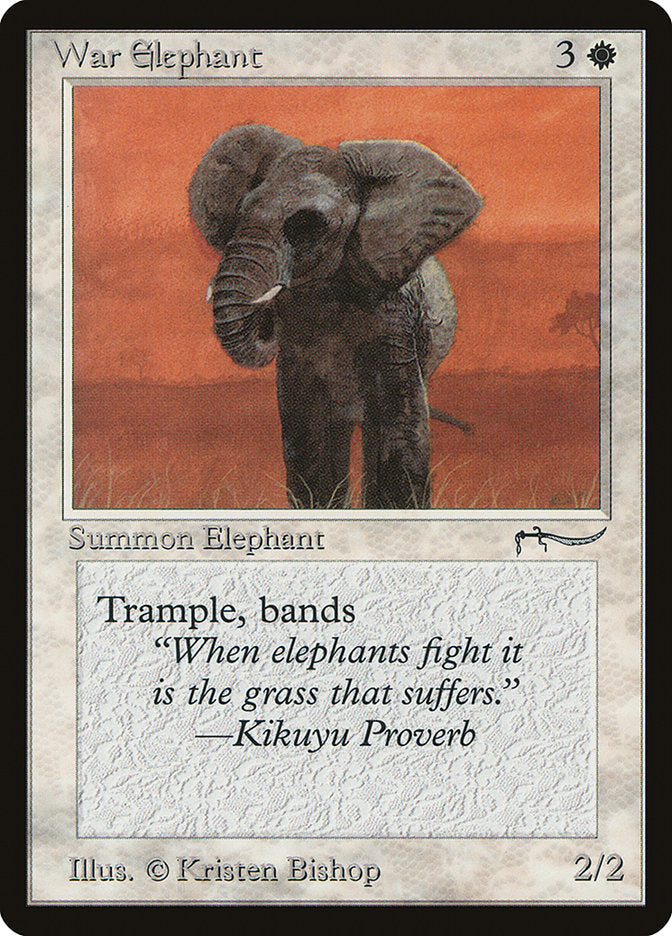 War Elephant (Light Mana Cost) [Arabian Nights] | Exor Games Bridgewater