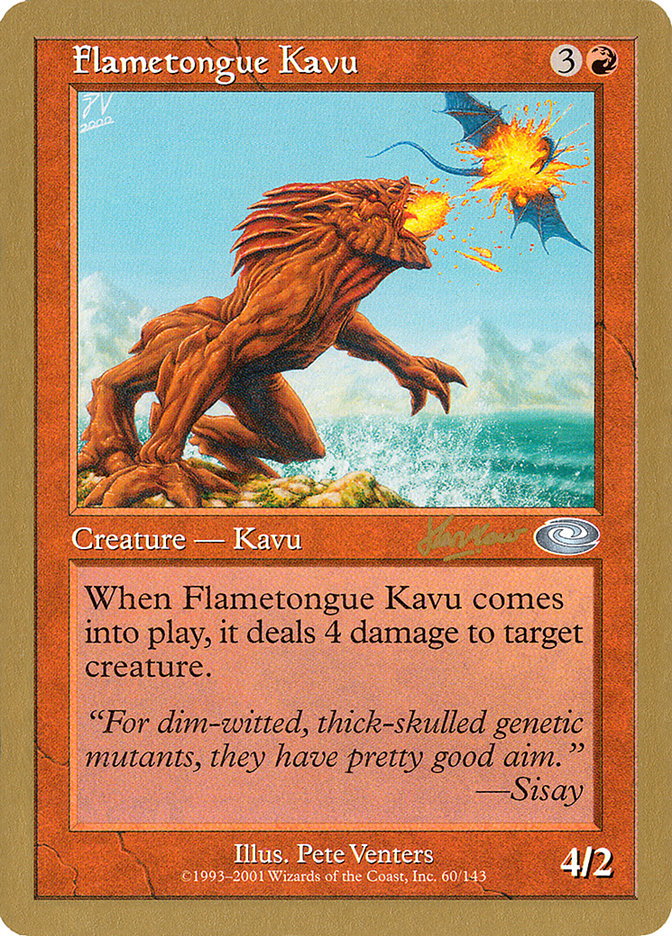 Flametongue Kavu (Sim Han How) [World Championship Decks 2002] | Exor Games Bridgewater