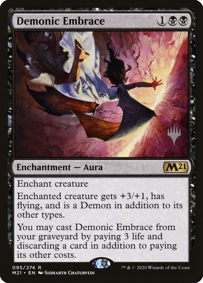 Demonic Embrace (Promo Pack) [Core Set 2021 Promos] | Exor Games Bridgewater