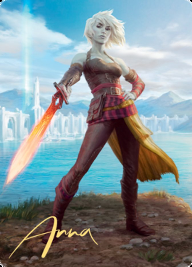 Nahiri, Heir of the Ancients 1 Art Card (Gold-Stamped Signature) [Zendikar Rising Art Series] | Exor Games Bridgewater