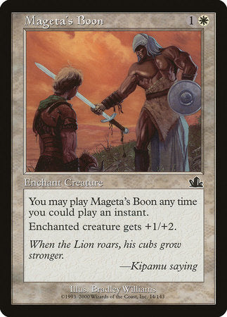 Mageta's Boon [Prophecy] | Exor Games Bridgewater