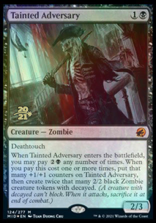 Tainted Adversary [Innistrad: Midnight Hunt Prerelease Promos] | Exor Games Bridgewater