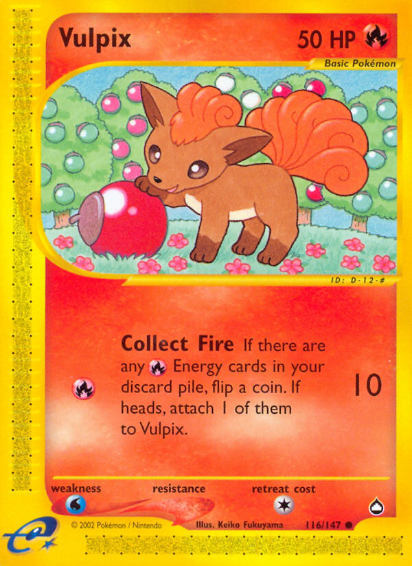 Vulpix (116/147) [Aquapolis] | Exor Games Bridgewater