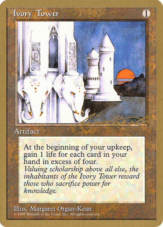 Ivory Tower (Leon Lindback) [Pro Tour Collector Set] | Exor Games Bridgewater