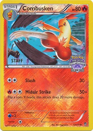 Combusken (13/111) (Championship Promo Staff) [XY: Furious Fists] | Exor Games Bridgewater