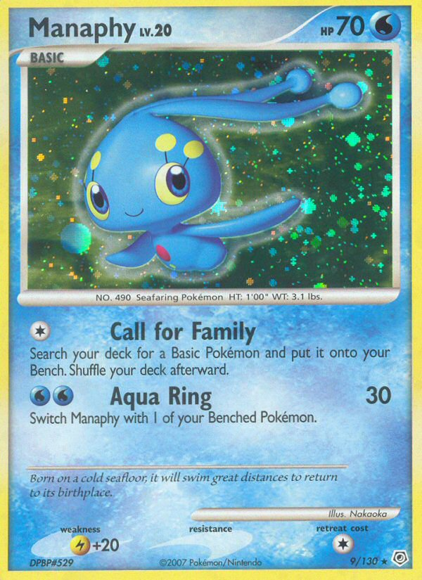 Manaphy (9/130) [Diamond & Pearl: Base Set] | Exor Games Bridgewater