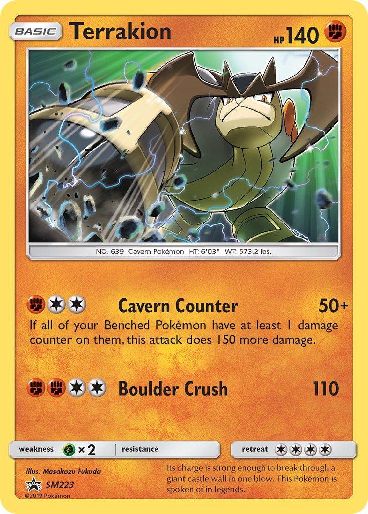 Terrakion (SM223) [Sun & Moon: Black Star Promos] | Exor Games Bridgewater