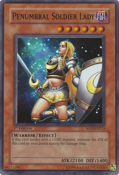 Penumbral Soldier Lady [SOD-EN033] Super Rare | Exor Games Bridgewater