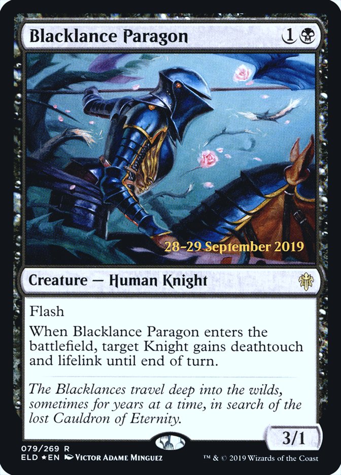 Blacklance Paragon  [Throne of Eldraine Prerelease Promos] | Exor Games Bridgewater