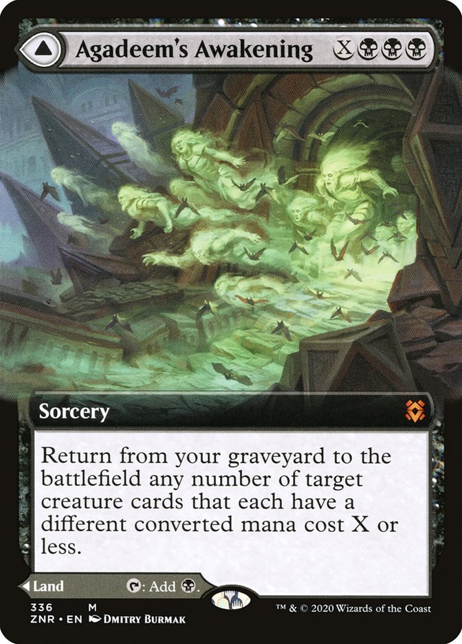 Agadeem's Awakening // Agadeem, the Undercrypt (Extended Art) [Zendikar Rising] | Exor Games Bridgewater