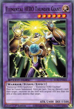 Elemental HERO Thunder Giant [SGX1-ENA22] Common | Exor Games Bridgewater