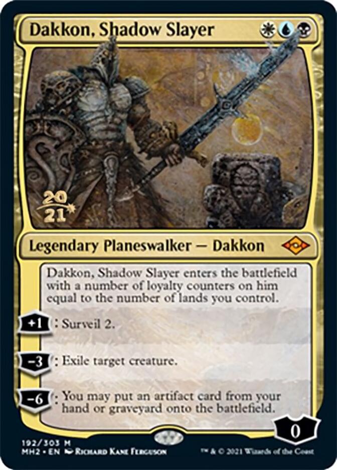 Dakkon, Shadow Slayer [Modern Horizons 2 Prerelease Promos] | Exor Games Bridgewater