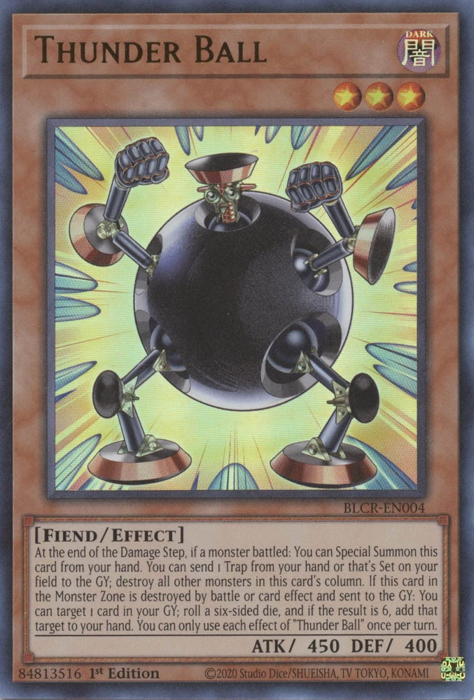 Thunder Ball [BLCR-EN004] Ultra Rare | Exor Games Bridgewater