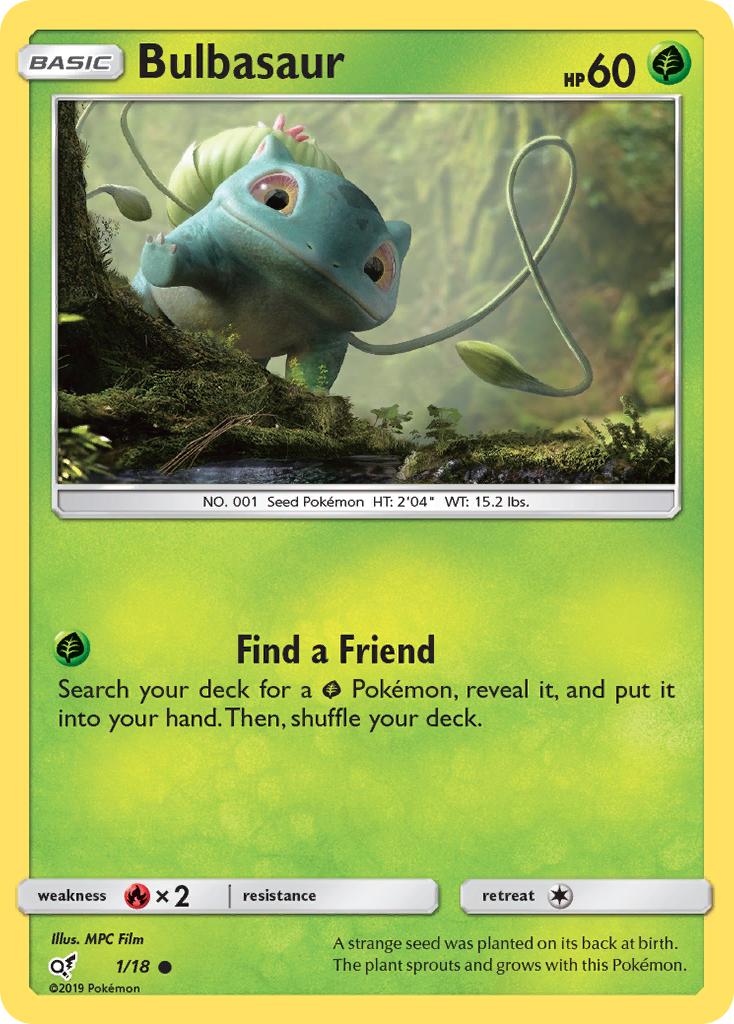 Bulbasaur (1/18) [Sun & Moon: Detective Pikachu] | Exor Games Bridgewater