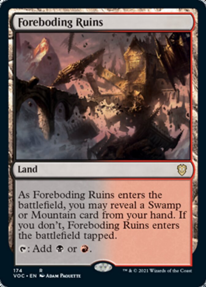 Foreboding Ruins [Innistrad: Crimson Vow Commander] | Exor Games Bridgewater