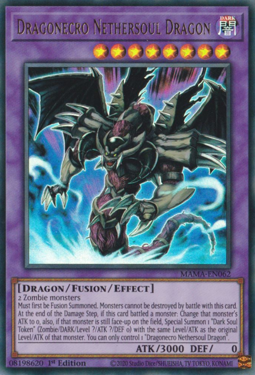 Dragonecro Nethersoul Dragon [MAMA-EN062] Ultra Rare | Exor Games Bridgewater