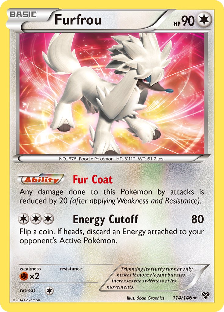 Furfrou (114/146)(Cosmos Holo) (Blister Exclusive) [XY: Base Set] | Exor Games Bridgewater