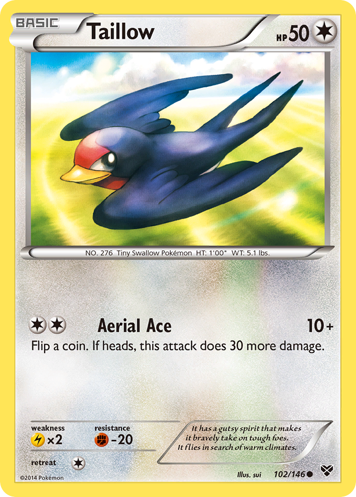 Taillow (102/146) [XY: Base Set] | Exor Games Bridgewater