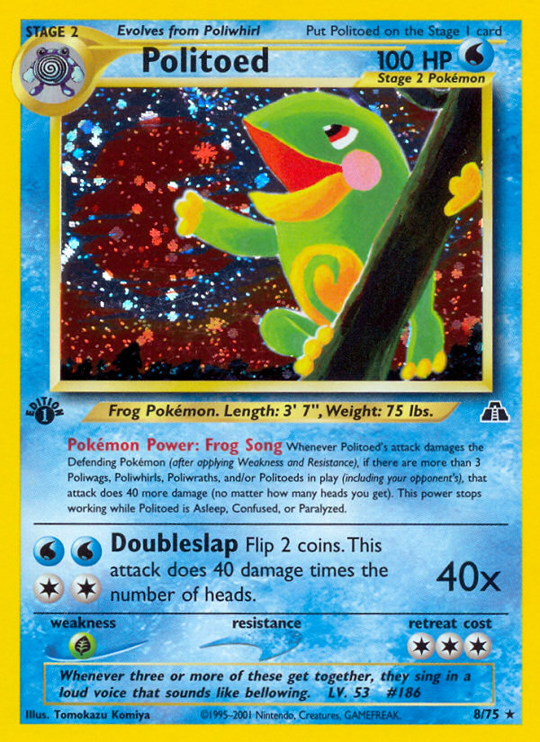 Politoed (8/75) [Neo Discovery 1st Edition] | Exor Games Bridgewater