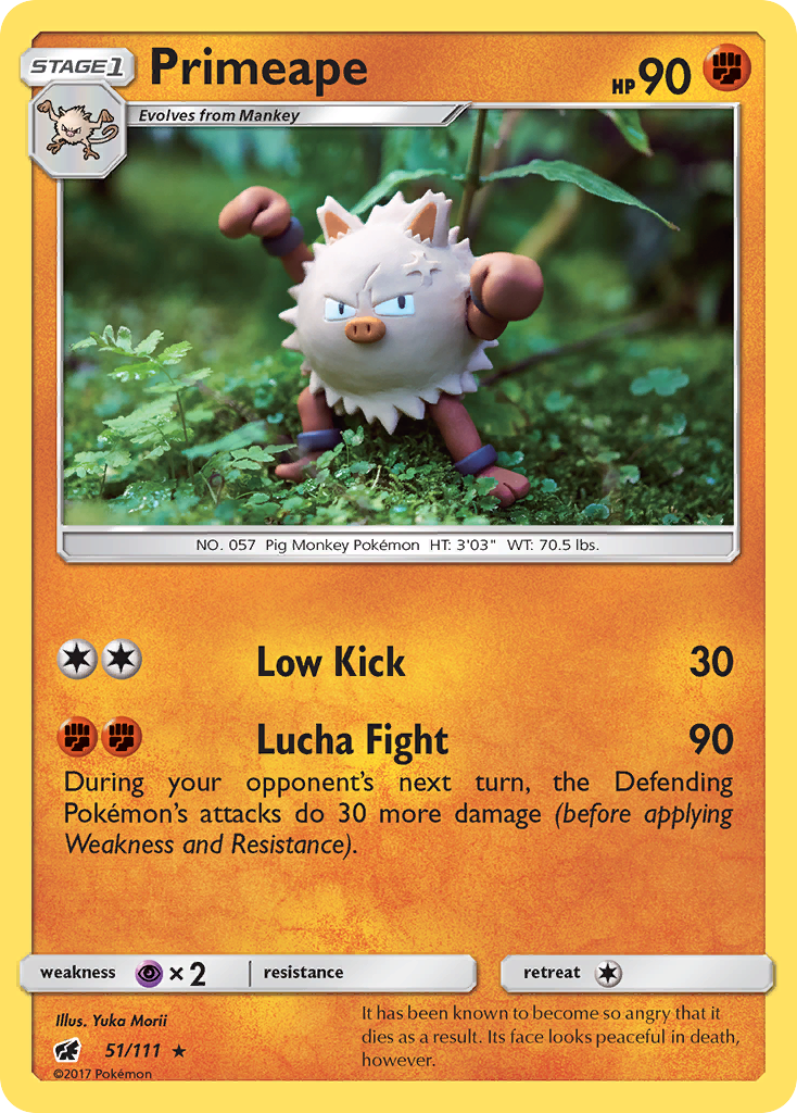 Primeape (51/111) [Sun & Moon: Crimson Invasion] | Exor Games Bridgewater