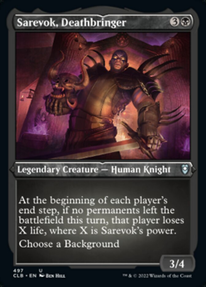 Sarevok, Deathbringer (Foil Etched) [Commander Legends: Battle for Baldur's Gate] | Exor Games Bridgewater