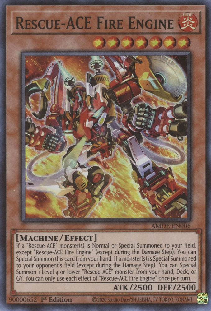 Rescue-ACE Fire Engine [AMDE-EN006] Super Rare | Exor Games Bridgewater