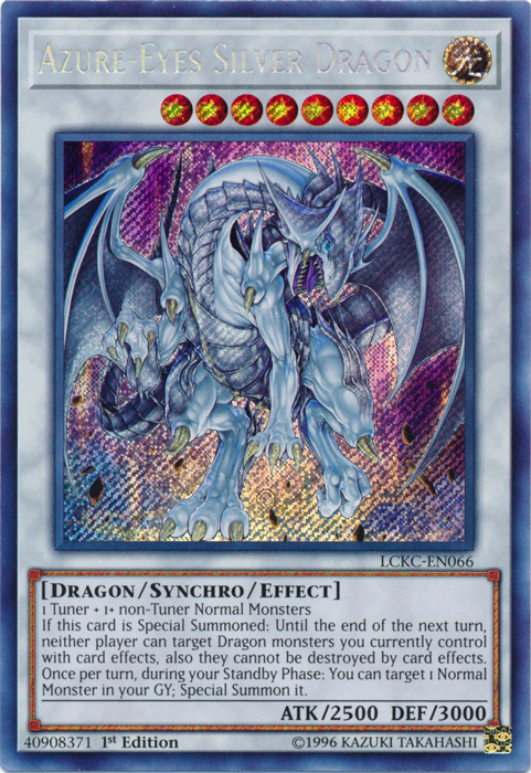 Azure-Eyes Silver Dragon [LCKC-EN066] Secret Rare | Exor Games Bridgewater