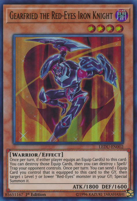 Gearfried the Red-Eyes Iron Knight [LEDU-EN002] Ultra Rare | Exor Games Bridgewater