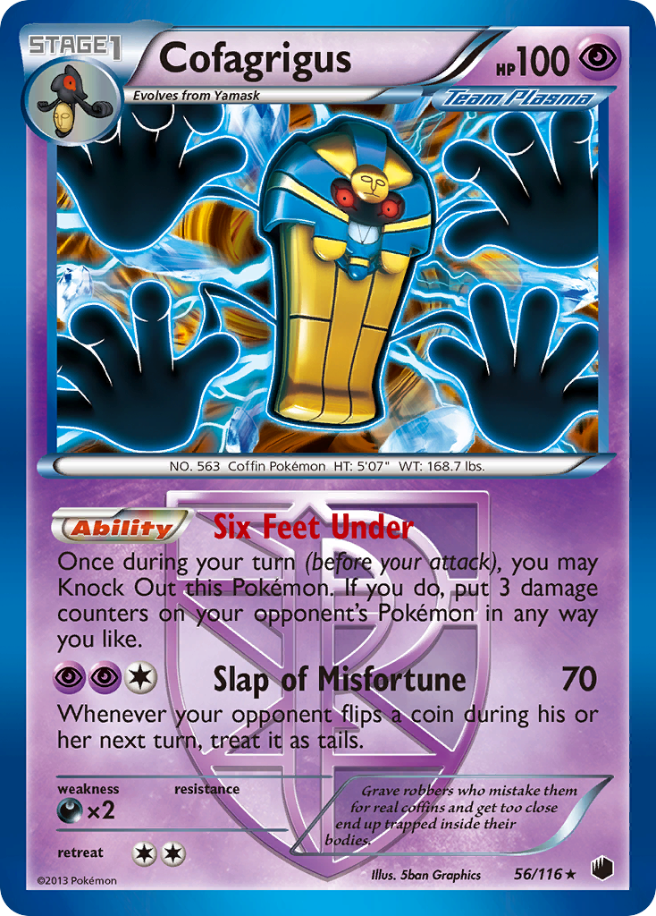 Cofagrigus (56/116) [Black & White: Plasma Freeze] | Exor Games Bridgewater