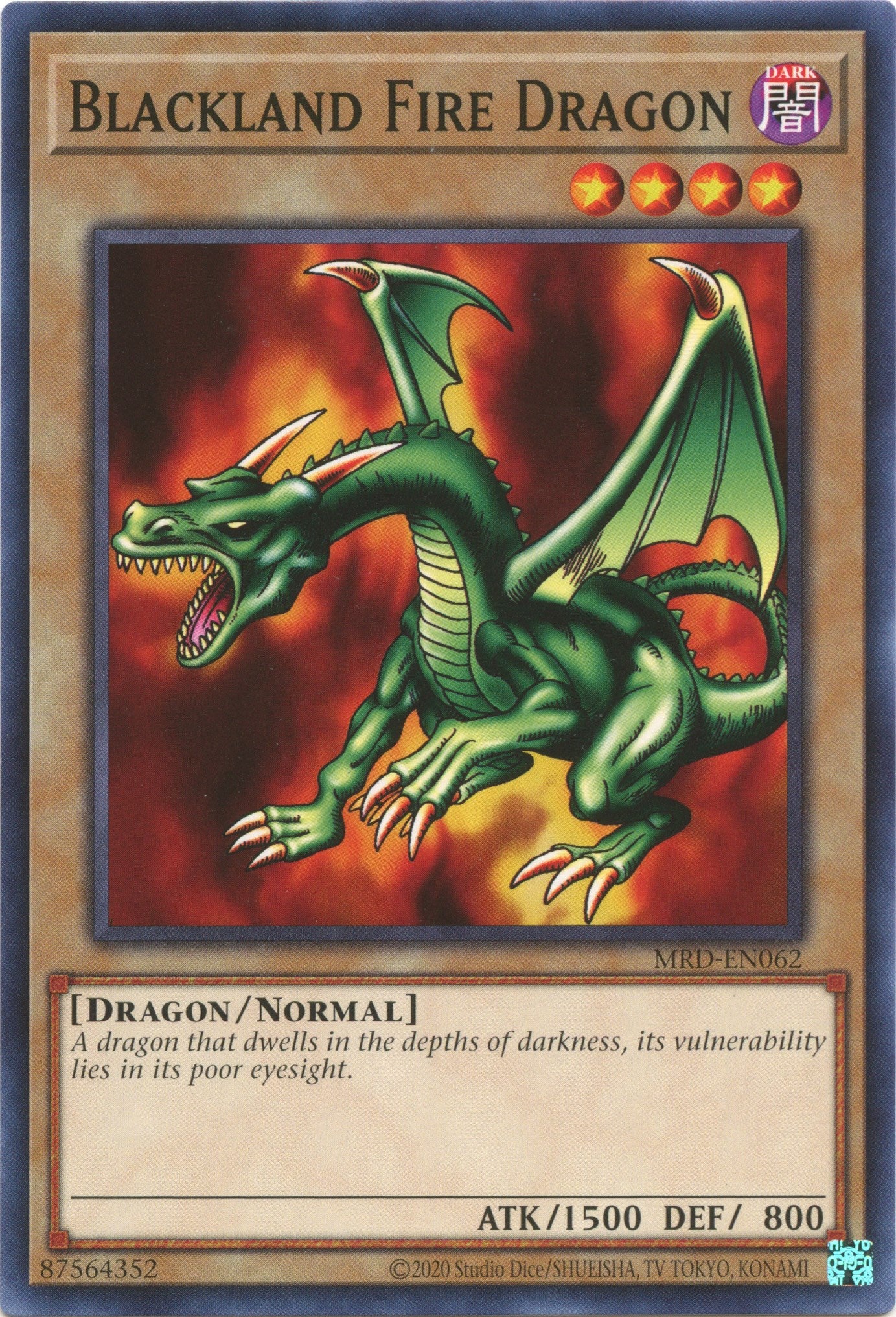 Blackland Fire Dragon (25th Anniversary) [MRD-EN062] Common | Exor Games Bridgewater